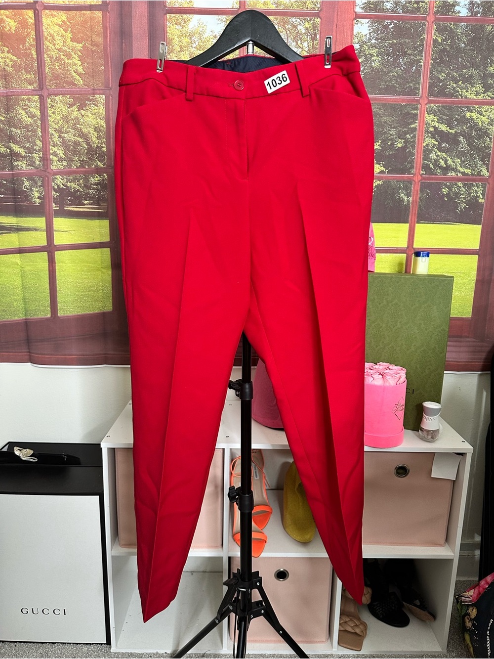 Talbots Red Tailored Trousers